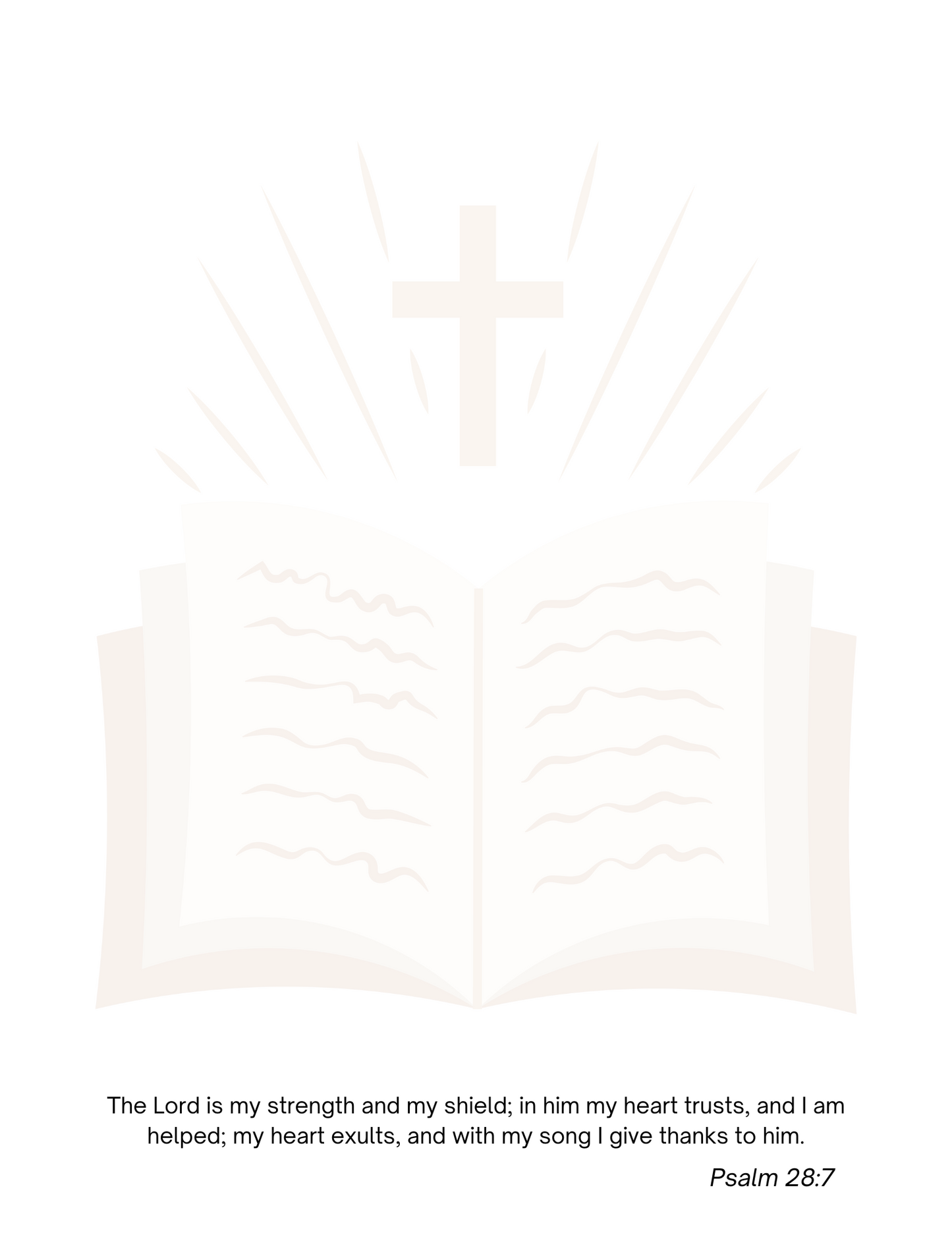Psalm 28:7- Letter
