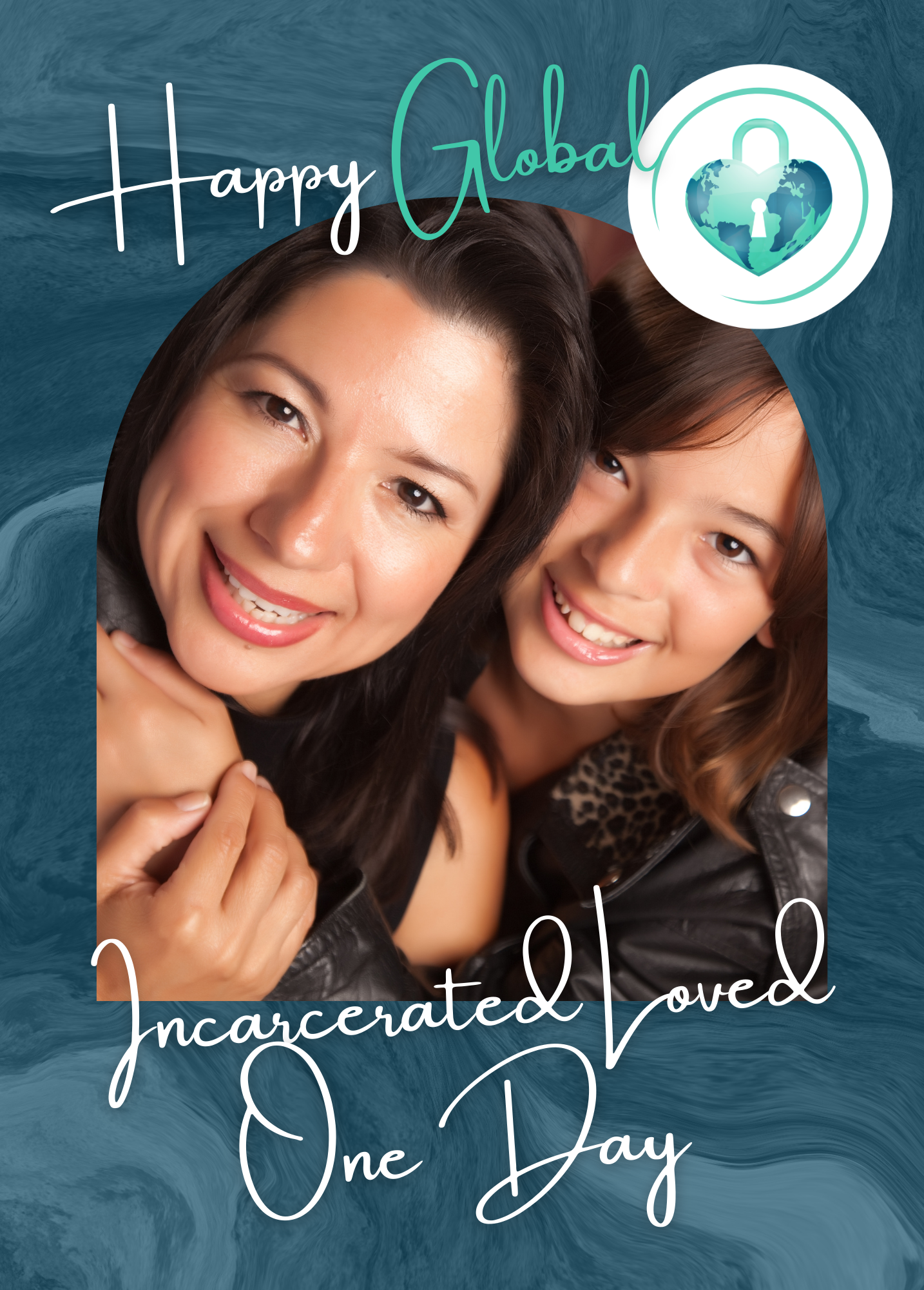 Happy Global Incarcerated Loved One Day Photo Card - Personalized Greeting Card for Someone in Jail or Prison