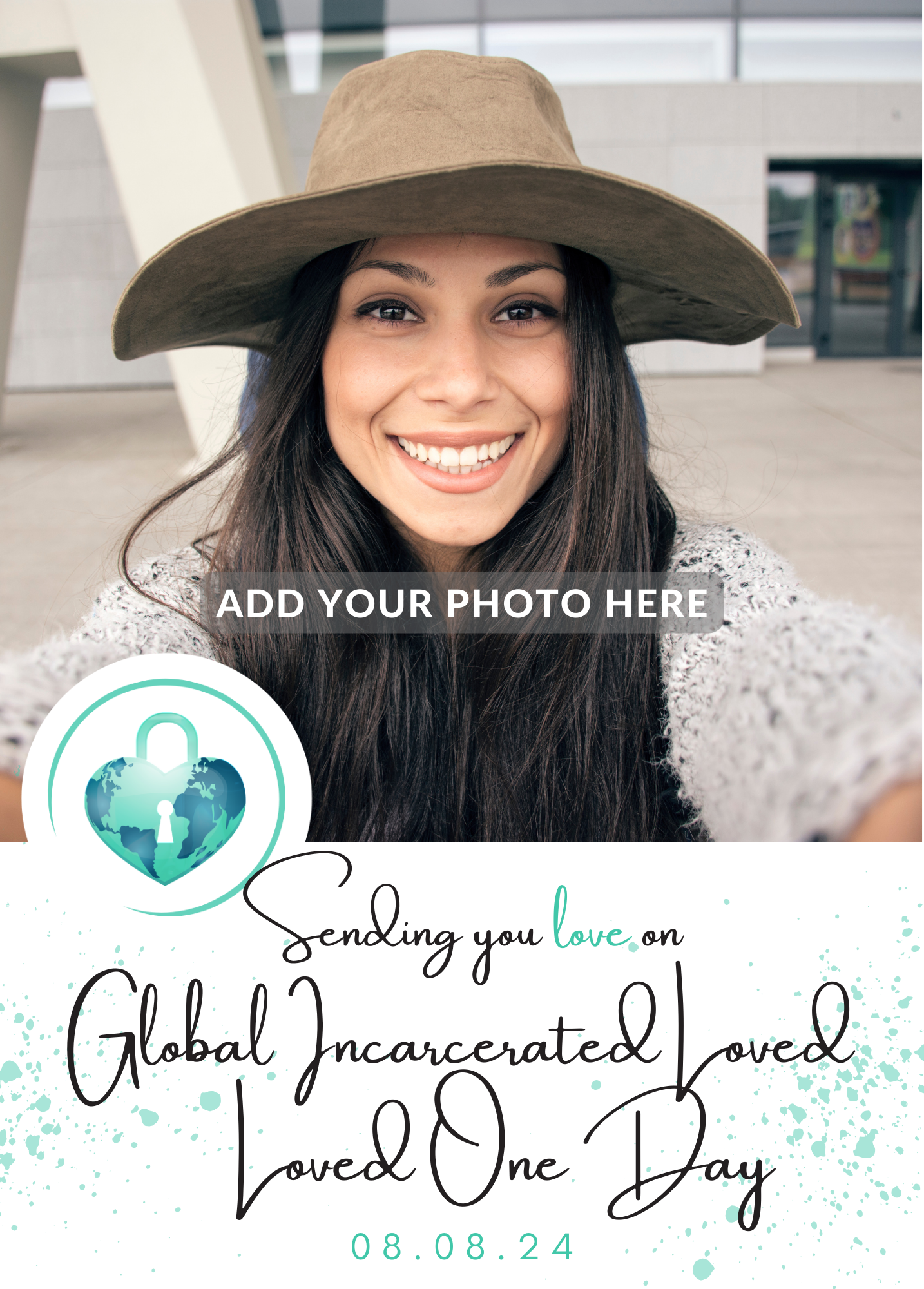 Sending You Love on Global Incarcerated Loved One Day | GILO Day Photo Greeting Card