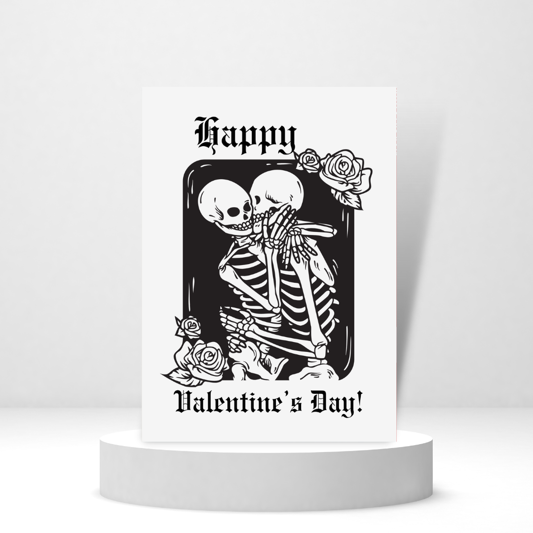 Skeletons Kissing | | Valentine's Day Card