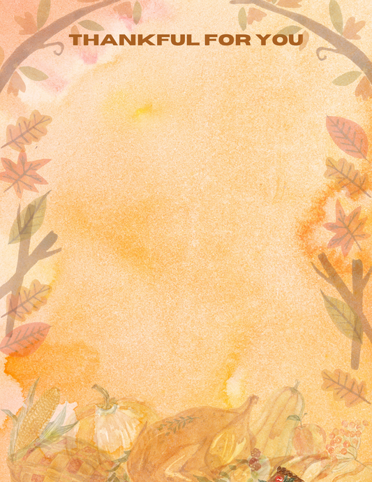 Thankful for You | Fall Letter