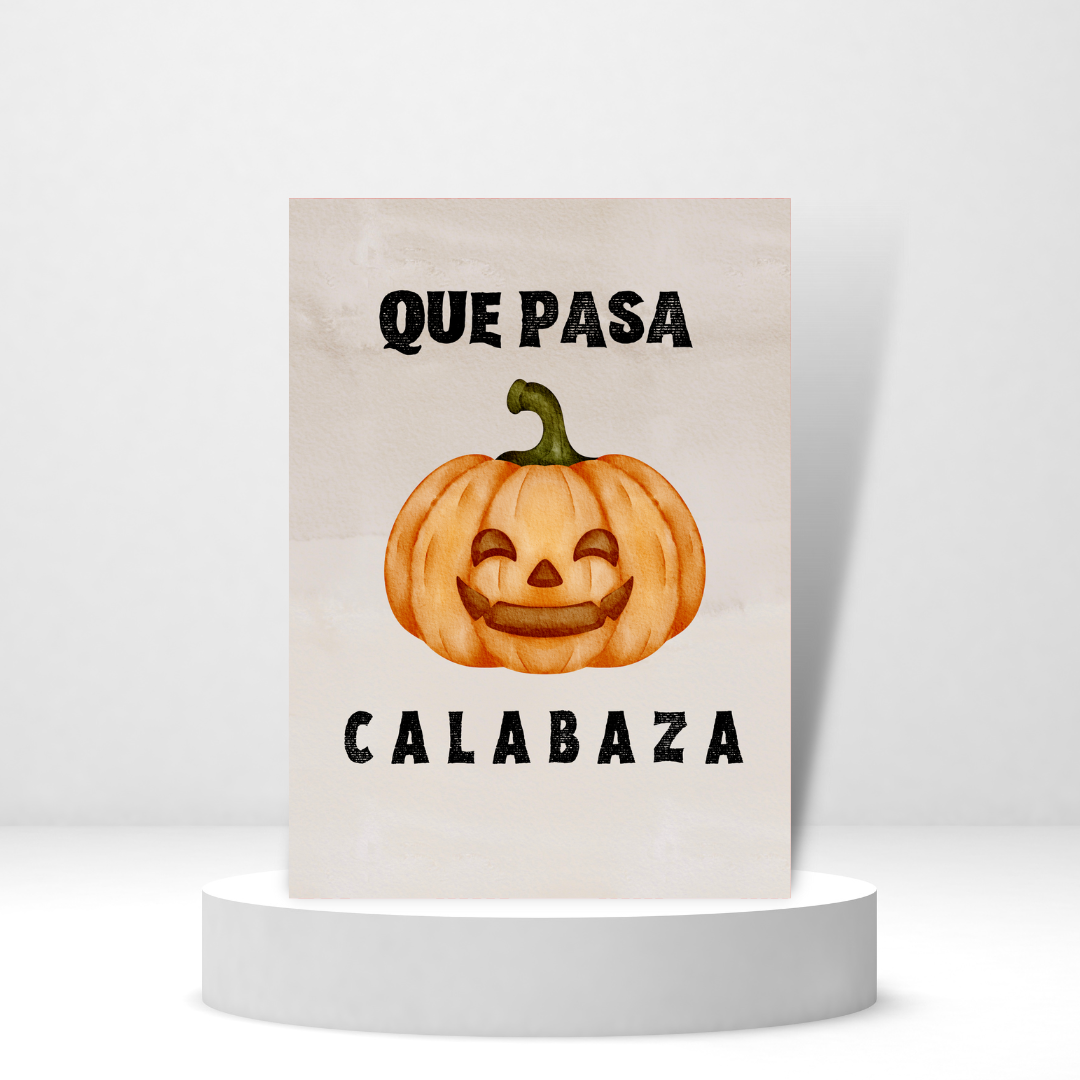 Que Pasa Calabaza - Personalized Greeting Card for Someone in Jail or Prison
