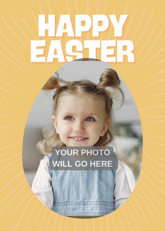 Happy Easter (Sunshine Yellow) | Easter Photo Card