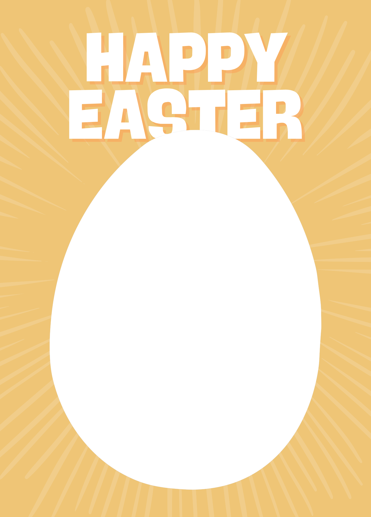 Happy Easter (Sunshine Yellow) | Easter Photo Card