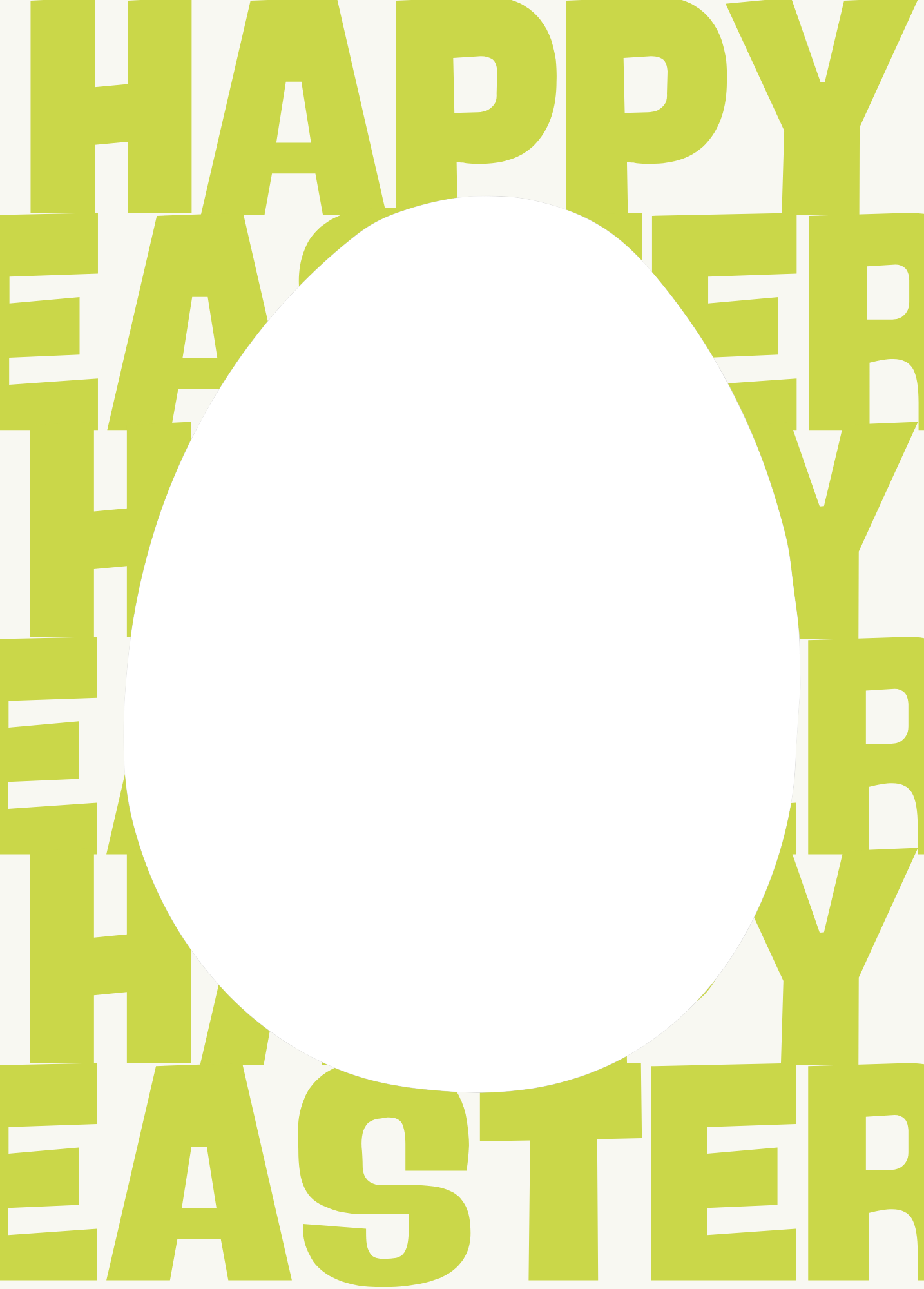 Happy Easter (Spring Green) | Easter Photo Card