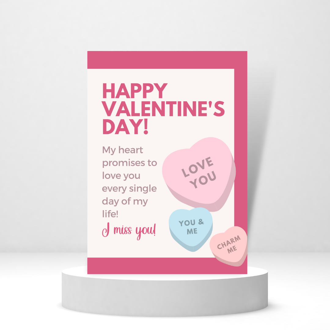 Candy Hearts | Valentine's Day Card
