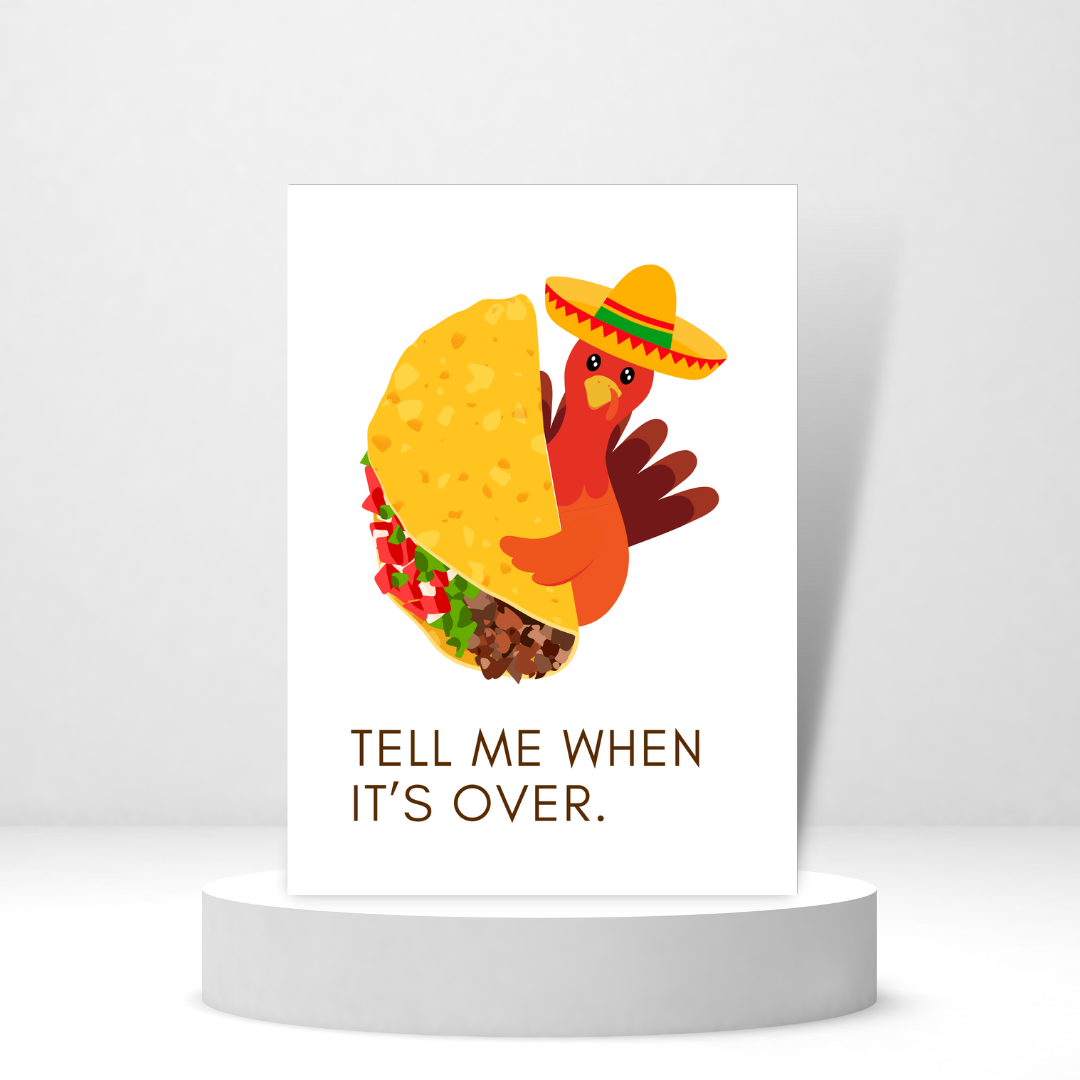 Tell Me When It's Over - Personalized Greeting Card for Someone in Jail or Prison