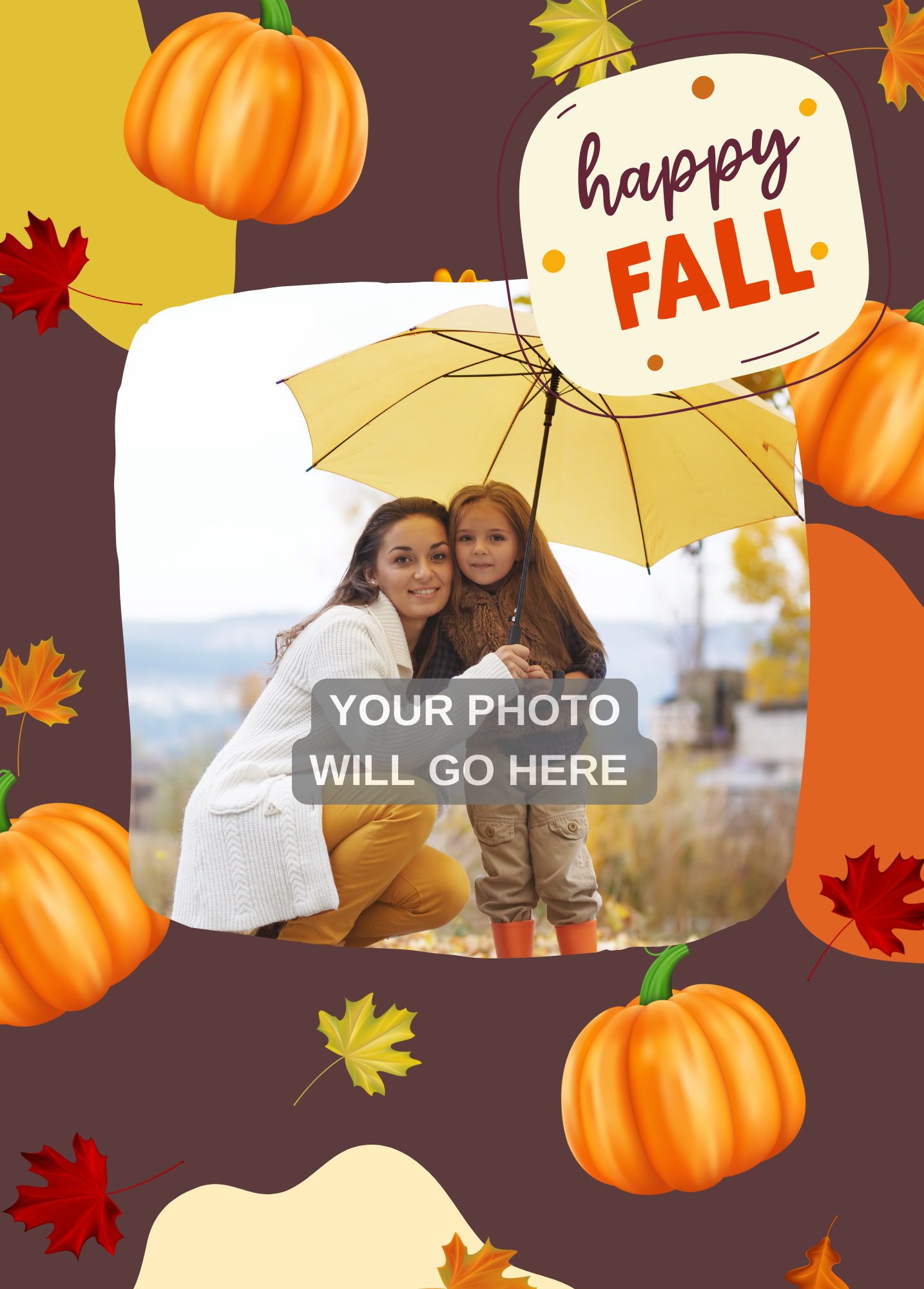 Happy Fall Photo Card | Fall Card