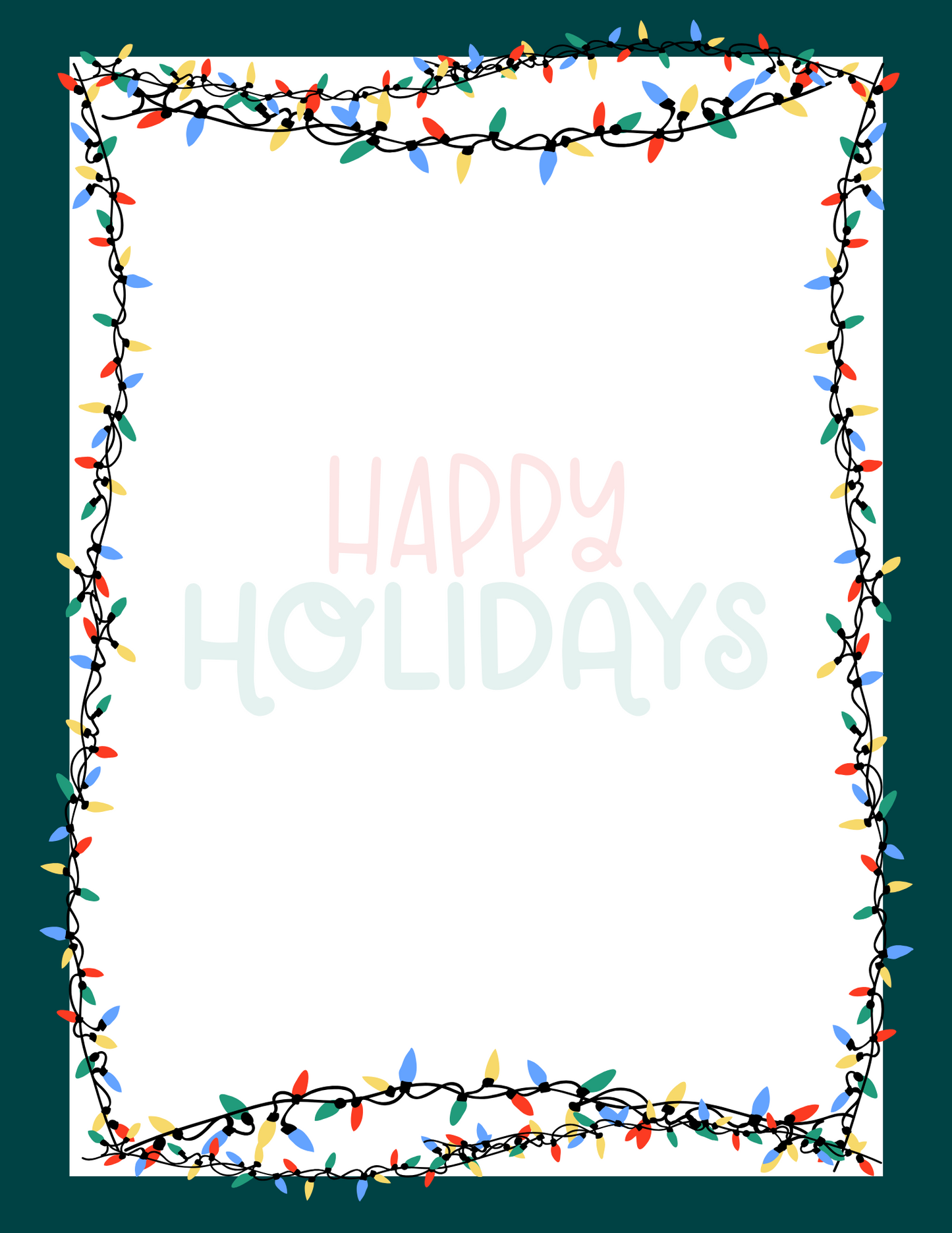 Happy Holidays | Letter