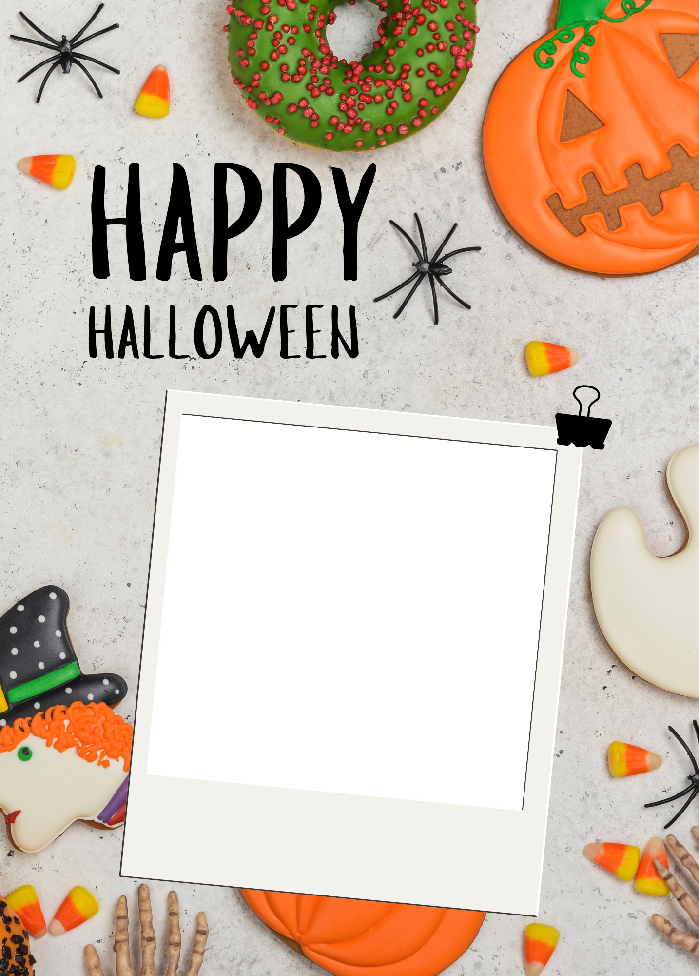 Happy Halloween Cookies | Halloween Photo Card