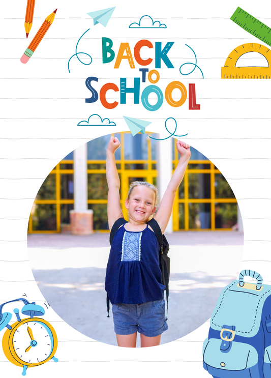 Back to School Photo Card | Paper Planes