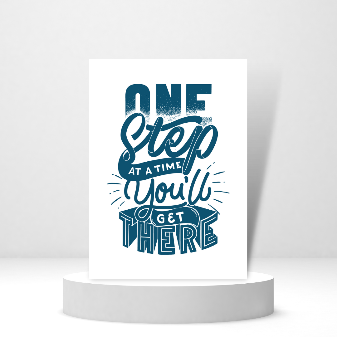 One Step at a Time | Encouragement Card