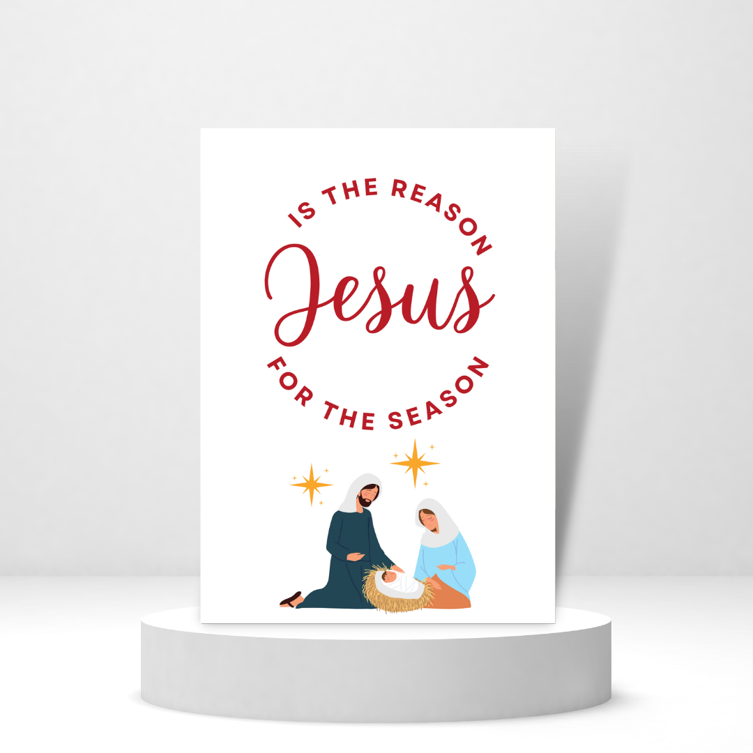 Jesus is the Reason for the Season - Personalized Greeting Card for Someone in Jail or Prison