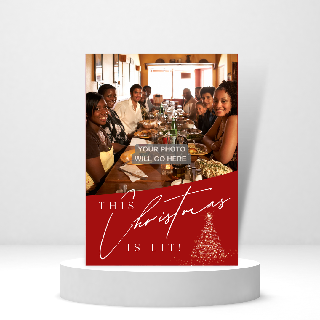 This Christmas is Lit | Christmas Photo Card