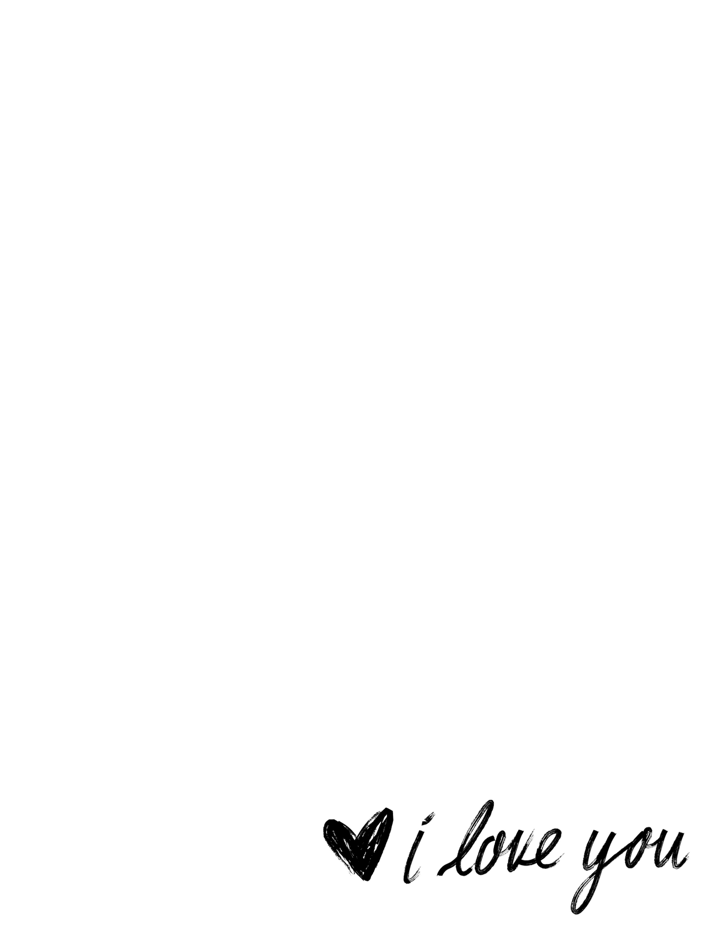 I love you - Letter