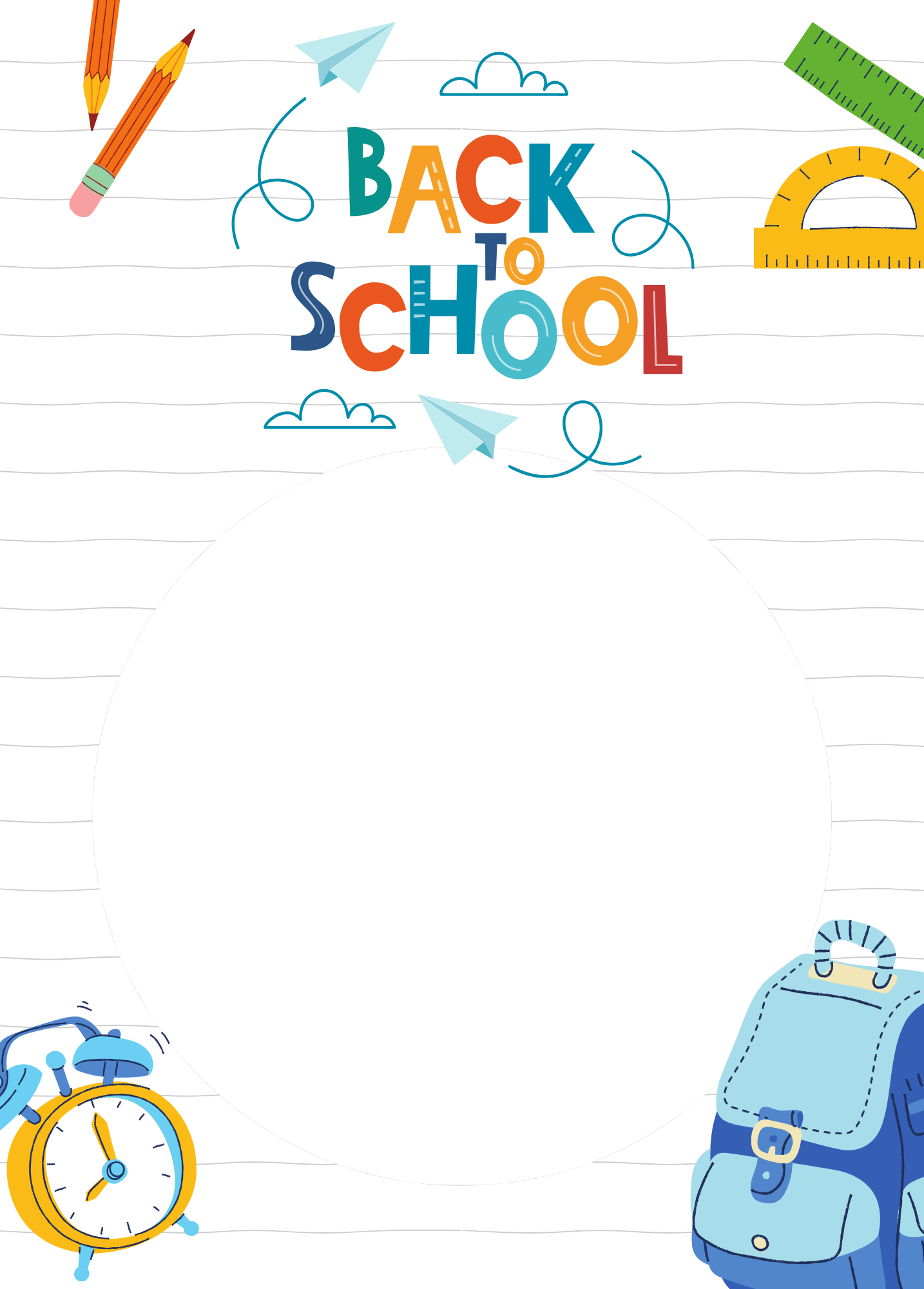 Back to School Photo Card | Paper Planes