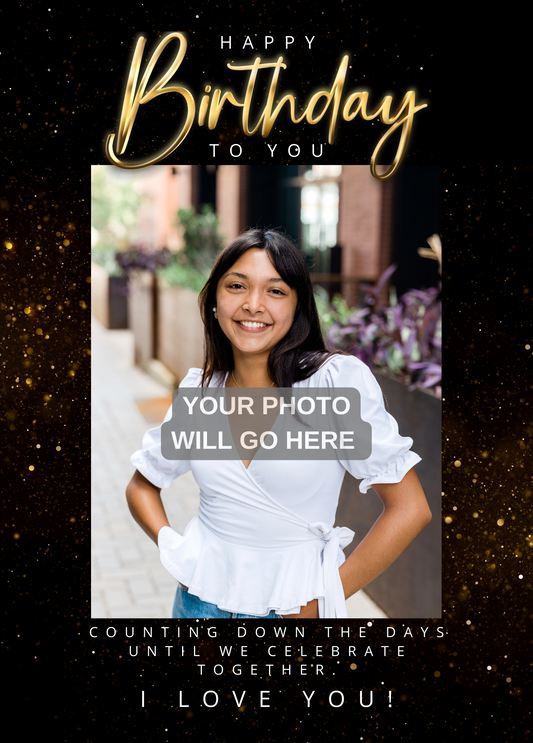 Counting Down the Days | Birthday Photo Card