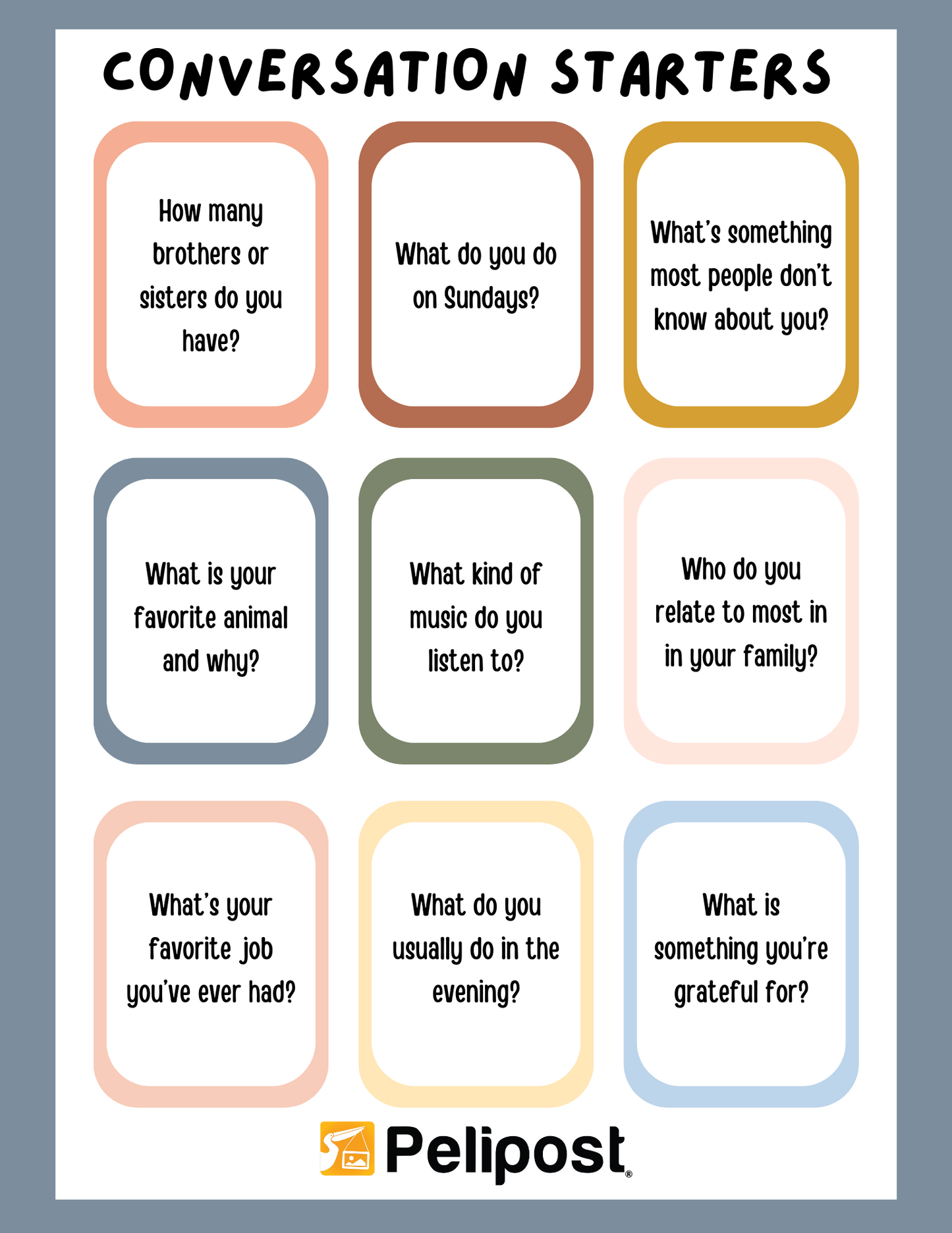 Conversation Starters | FREE Digital Download