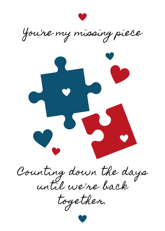 You're My Missing Piece | Love Card