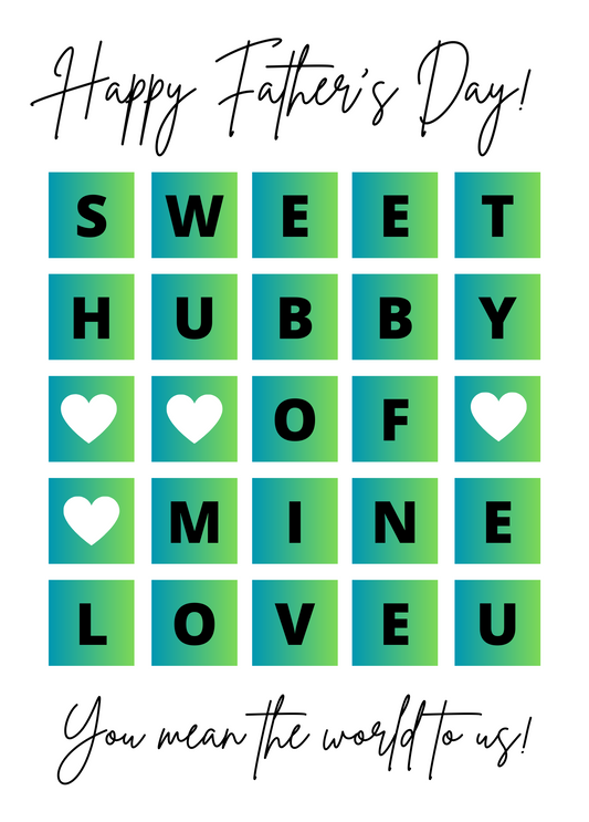 Sweet Hubby | Father's Day Card