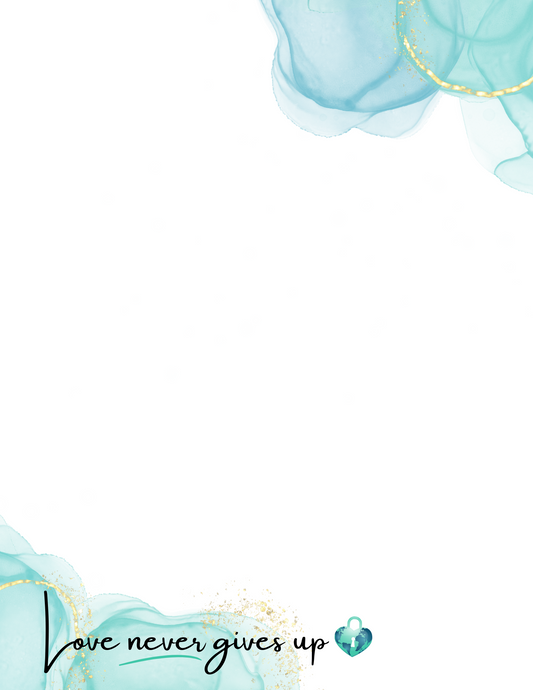 Love Never Gives Up (Watercolor) | GILO Day Letter