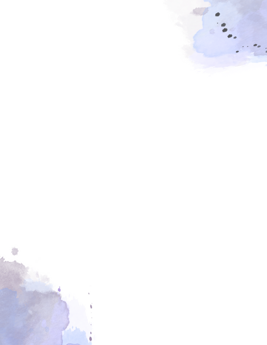 Purple Watercolor | Letter