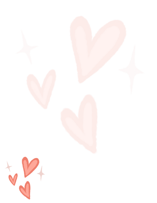Pink Hearts | Letter