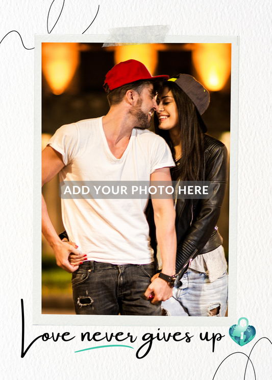 Love Never Gives Up | GILO Day Photo Greeting Card