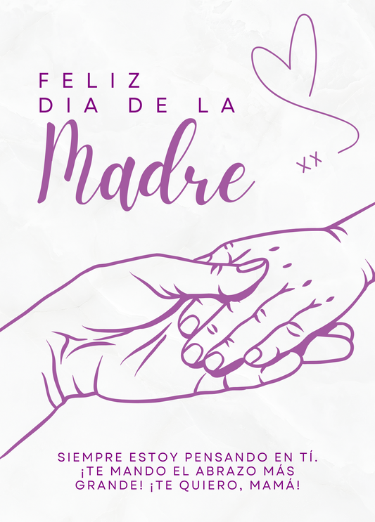 Feliz dia de la Madre - Morado