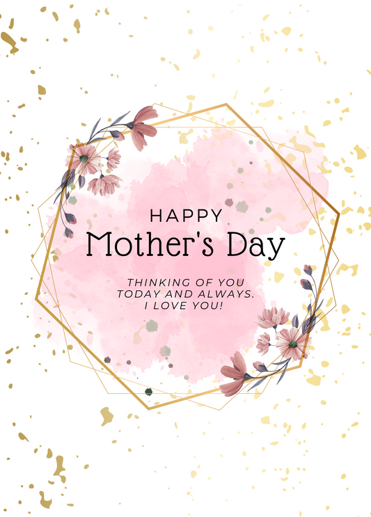 Happy Mother's Day | Pink Watercolor Mother's Day Card