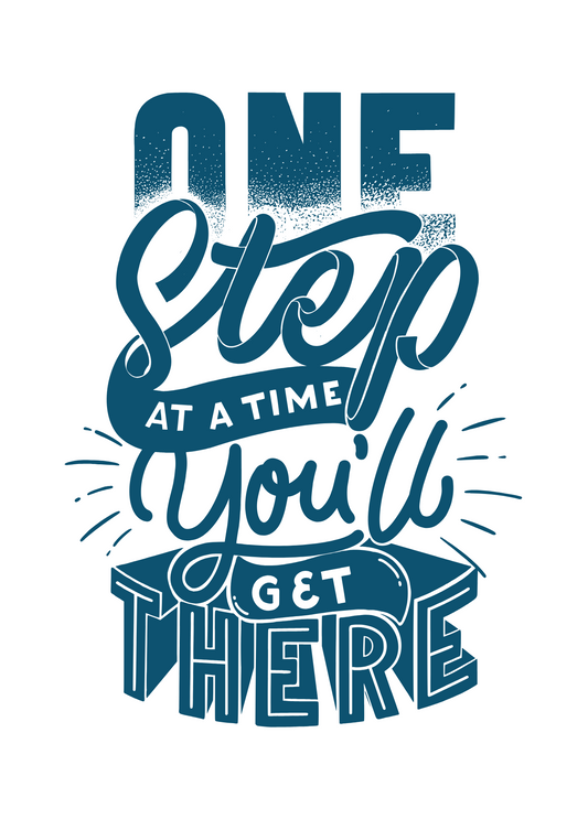 One Step at a Time | Encouragement Card