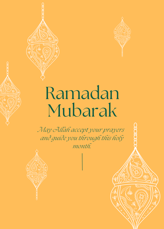 Ramadan Mubarak (Yellow) | Ramadan Card
