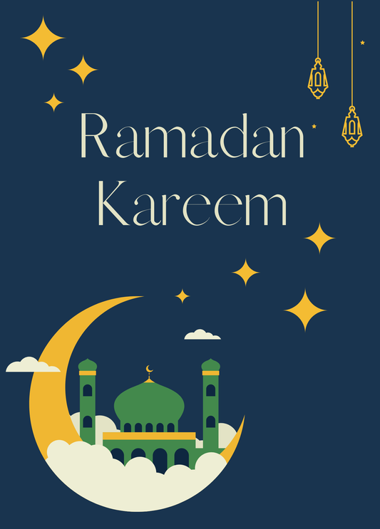 Ramadan Kareem (Deep Blue) | Ramadan Card