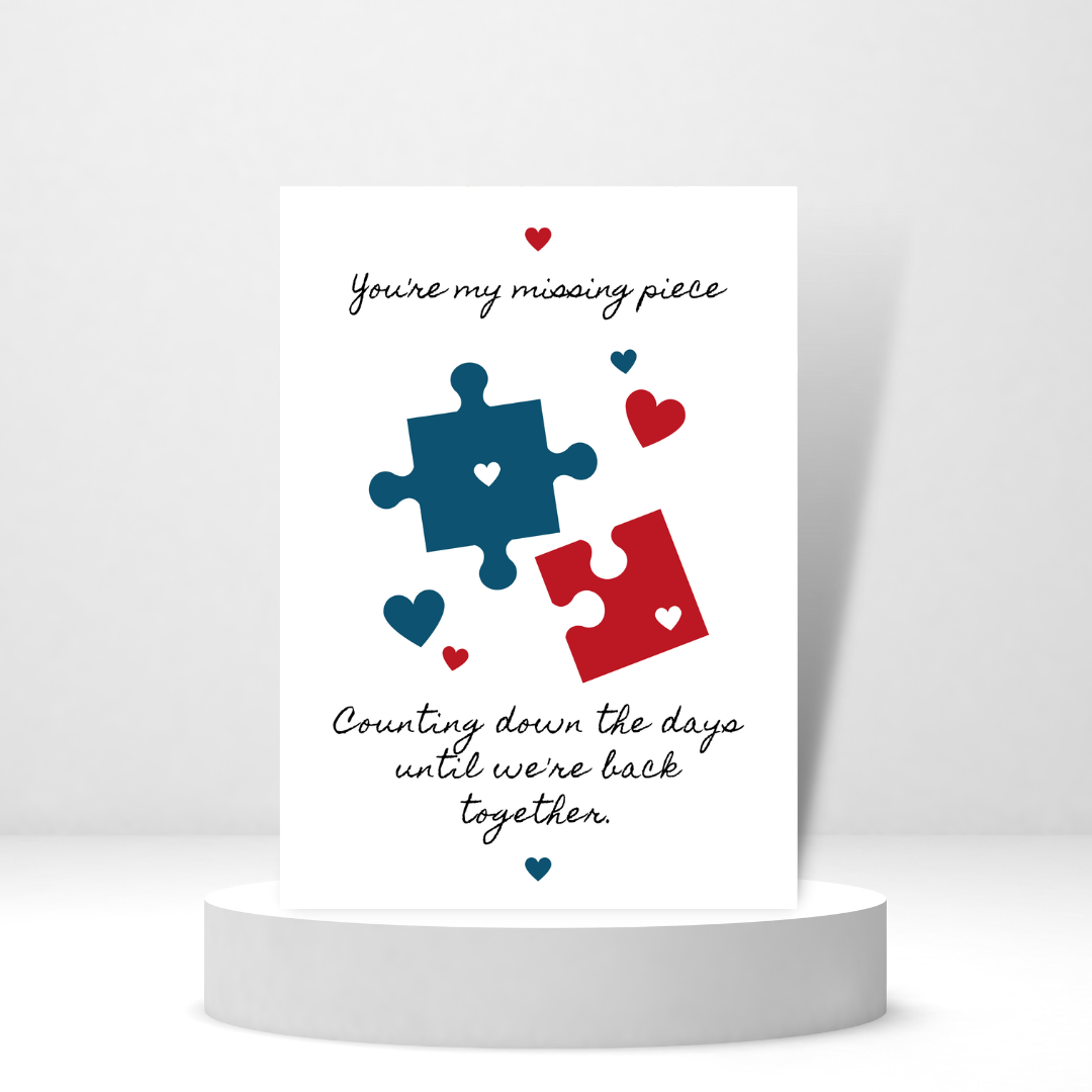 You're My Missing Piece | Love Card