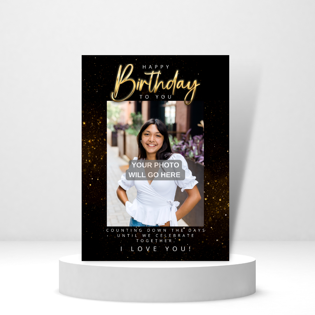 Counting Down the Days | Birthday Photo Card