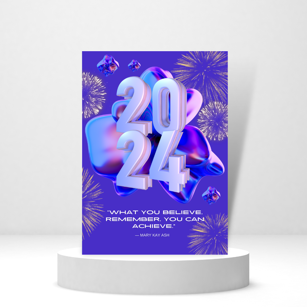 What You Believe, Remember, You Can Achieve. - Personalized Greeting Card for Someone in Jail or Prison