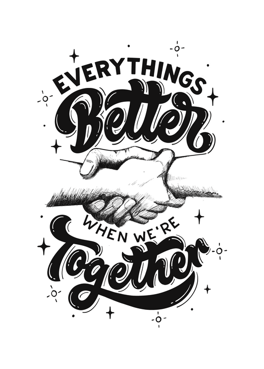 Everythings Better When We're Together | Love Card