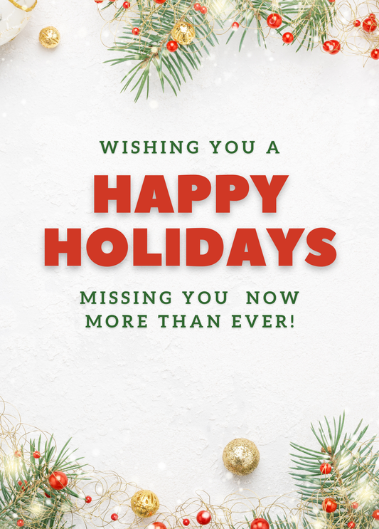Missing You | Holiday Card