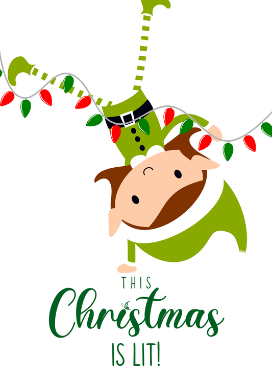 This Christmas is Lit (Elf)| Christmas Card