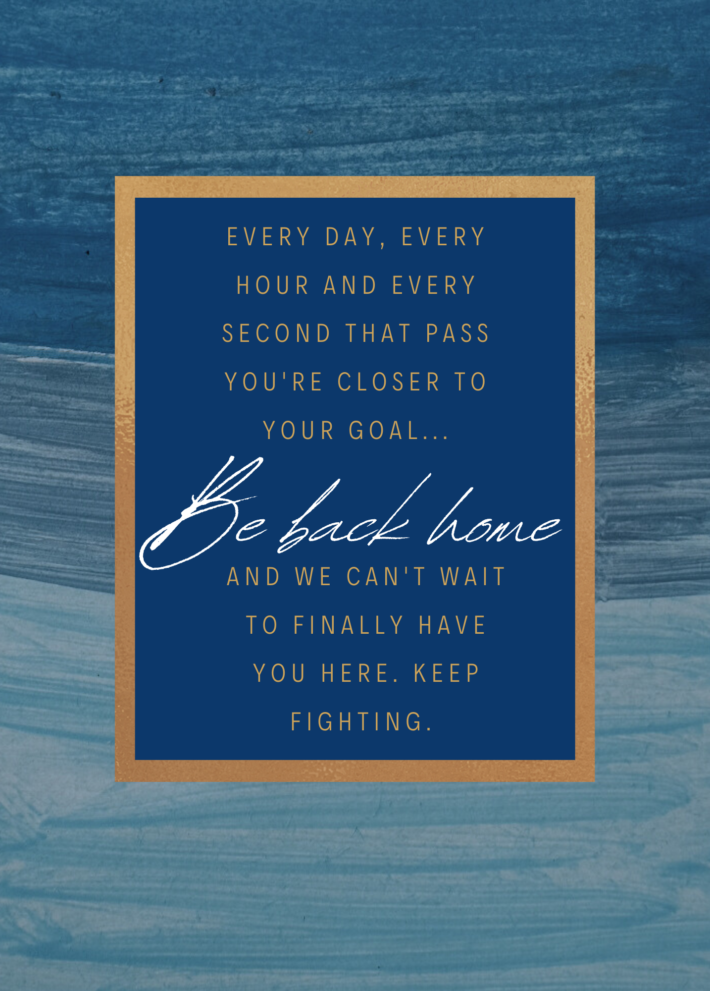 Be Back Home - Keep Fighting