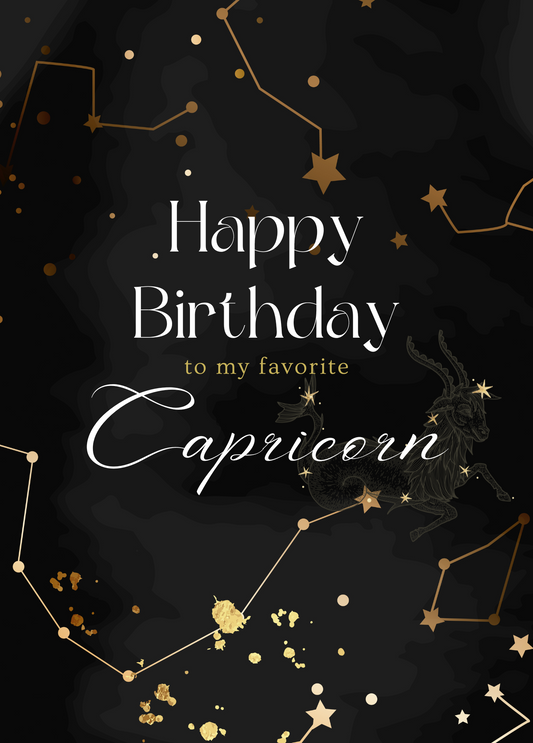 Happy Birthday to My Favorite Capricorn | Astrology Card