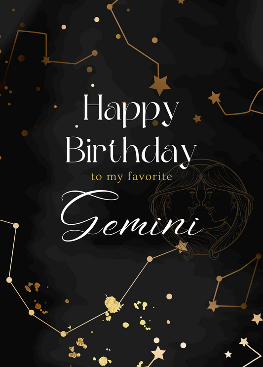 Happy Birthday to My Favorite Gemini | Astrology Card