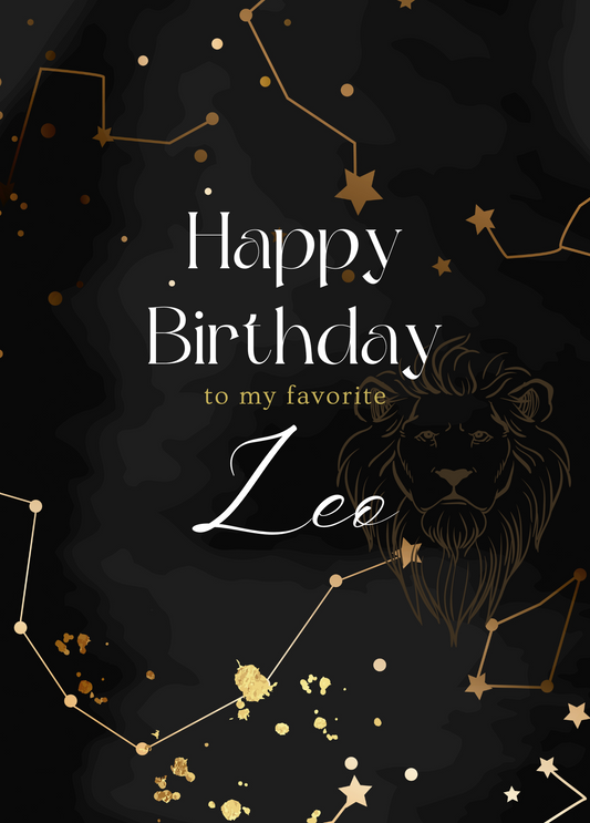 Happy Birthday to My Favorite Leo | Astrology Card