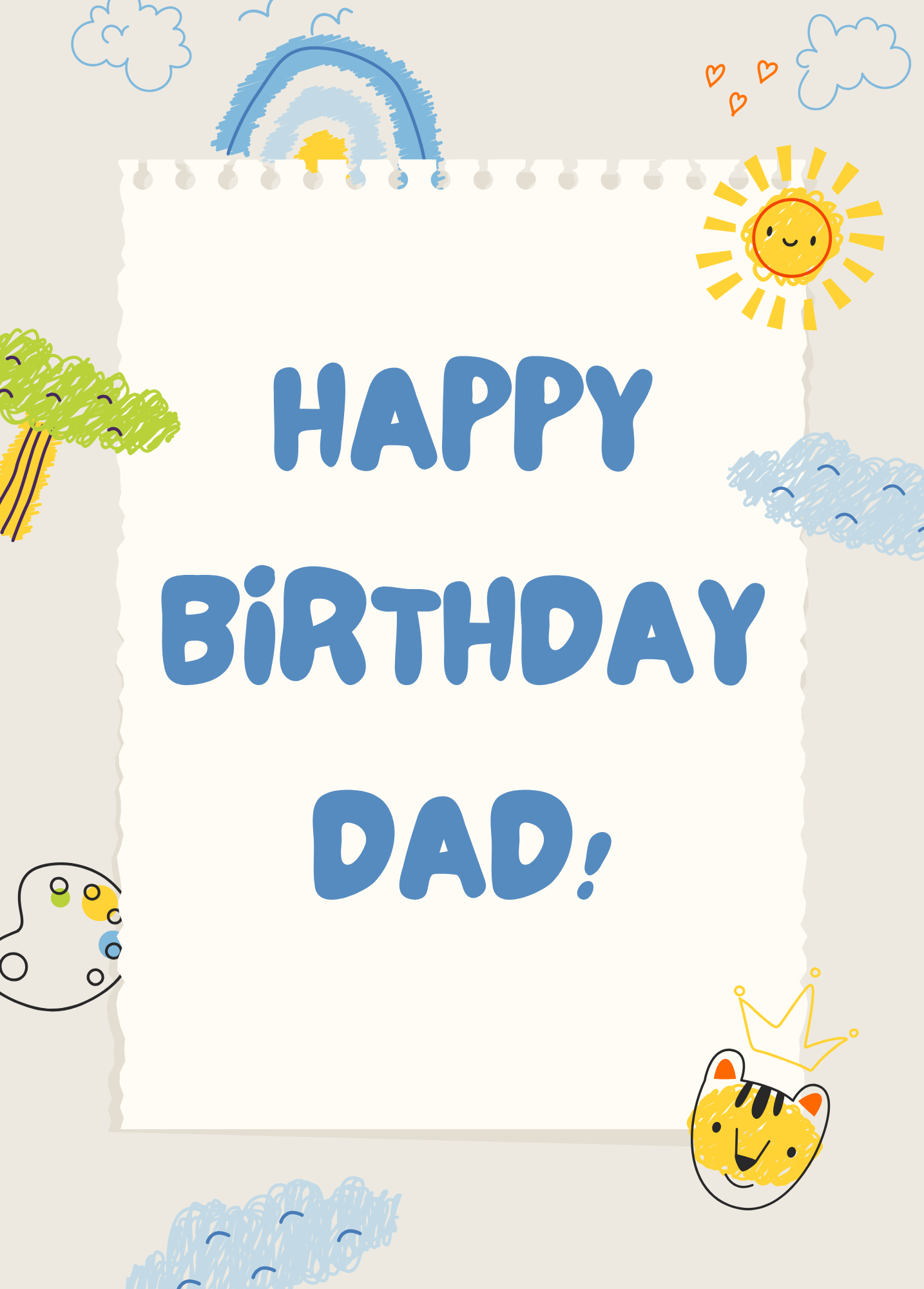 Happy Birthday Dad (From Child) | Birthday Card