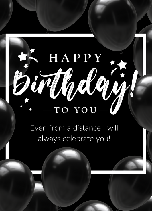 Celebrating from Afar | Birthday Card