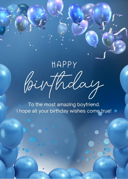 To the Most Amazing Boyfriend | Birthday Card