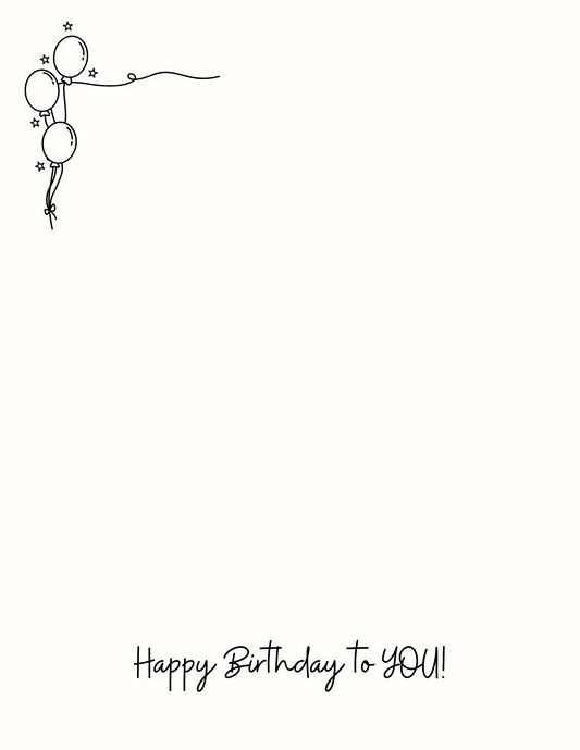 Happy Birthday to YOU! | Letter