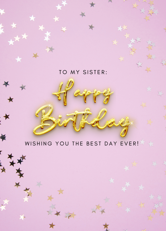 To My Sister | Birthday Card