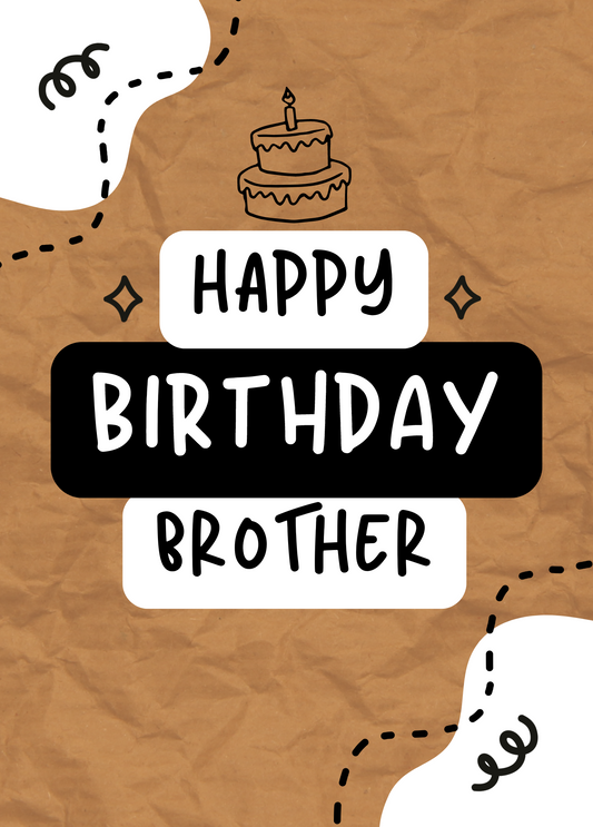 Happy Birthday Brother | Birthday Card