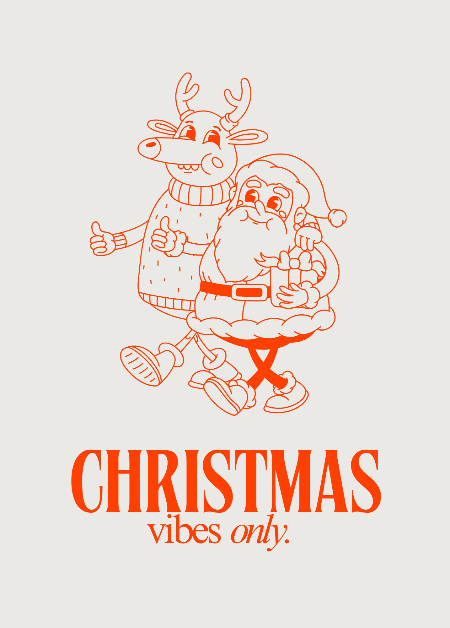 Christmas Vibes Only | Christmas Card